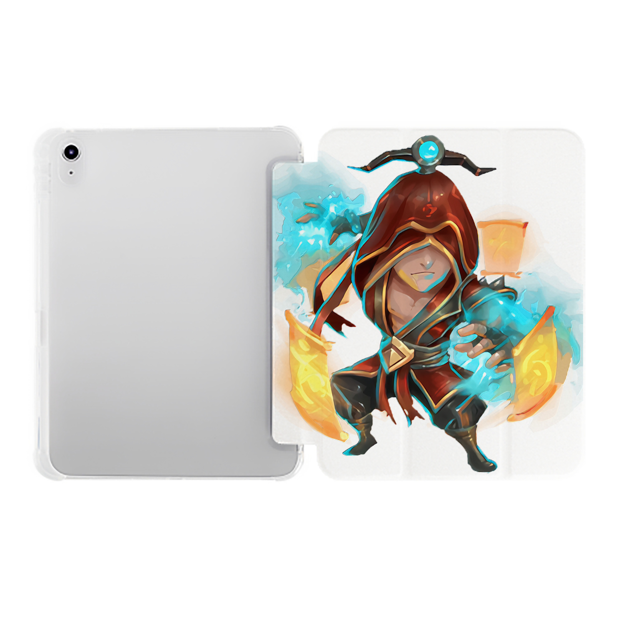 （画像用） リーグ・オブ・レジェンド League of Legends LOL IPad ケース ペン収納付き 三つ折りスタンド PUレザー×シリコン 対応機種9.5/10.5/10.9インチ